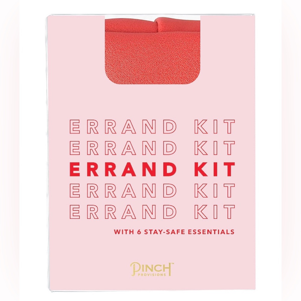 NWT Pinch Provisions Errand Care Pink with Red Bag Kit